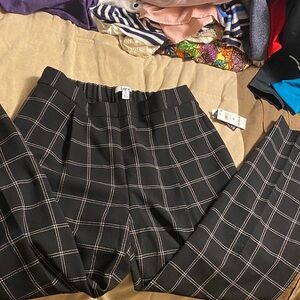 NWT BarIII Black Pants with White Pinstripes